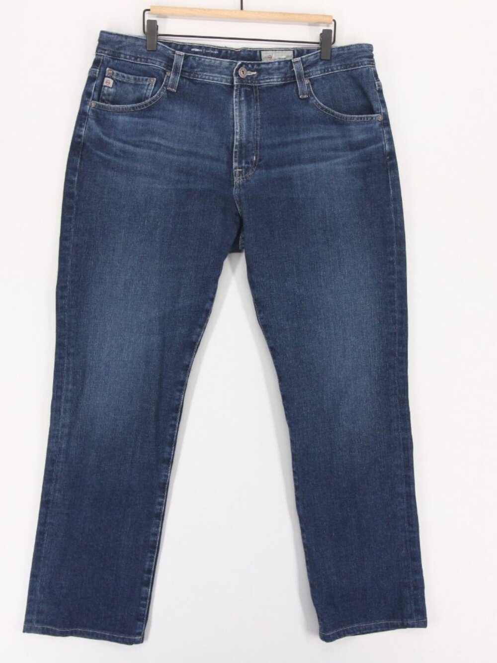 AG Adriano Goldschmied Everett Jeans Mens 38 Blue Slim Straight Denim 360